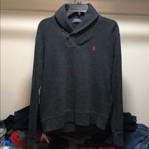 Black Polo Ralph Lauren Shawl Collar Sweater SizeS